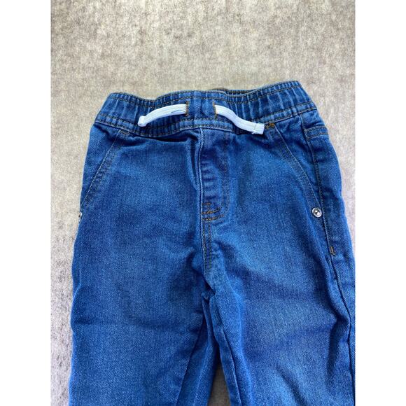 7 For All Mankind Toddler Blue Denim Joggers Size 2T - Picture 3 of 6